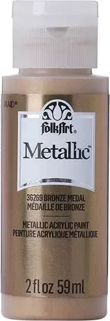 Metallihohtomaali pronssi - Folkart Metallic Bronze Metal 59 ml