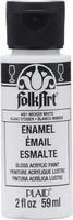 Lasimaali valkoinen - Folkart Enamel Glass Wicker White 59 ml