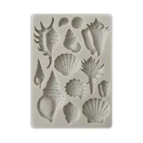 Silikonimuotti 10x15 cm - Stamperia Shells Silicon Mould