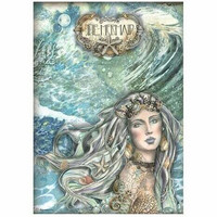 Riisipaperi A4 - Stamperia The Mermaid Rice Paper