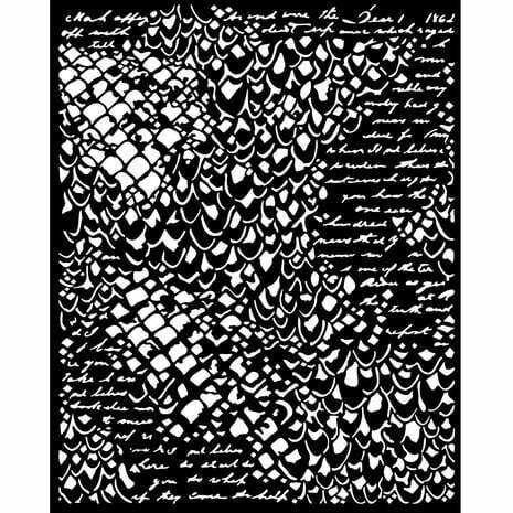 Sabluuna 20x25 cm - Stamperia Mermaid Scales Thick Stencil