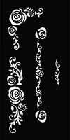Sabluuna 10x20 cm - Creative Expressions  Entwined Rose Stencil