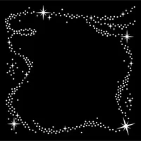 Sabluuna 15x15 cm - Creative Expressions Twinkling Frame Stencil