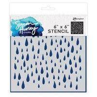 Sabluuna 15x15 cm - Ranger Looks Like Rain Stencils