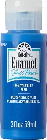 Lasimaali sininen - Folkart Enamel Glass True Blue 59 ml