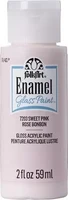 Lasimaali vaaleanpunainen - Folkart Enamel Glass Sweet Pink 59 ml