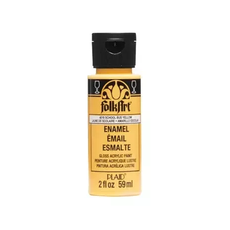 Lasimaali keltainen - Folkart Enamel Glass School Bus Yellow 59 ml