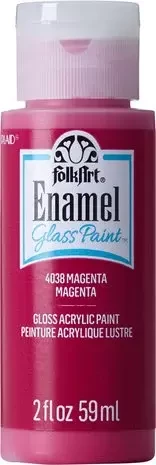 Lasimaali punainen - Folkart Enamel Glass Magenta 59 ml