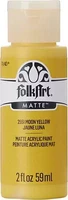 Matta akryylimaali keltainen - FolkArt Matte - Moon Yellow 59 ml