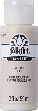 Matta akryylimaali ruskea - FolkArt Matte - Linen 59 ml
