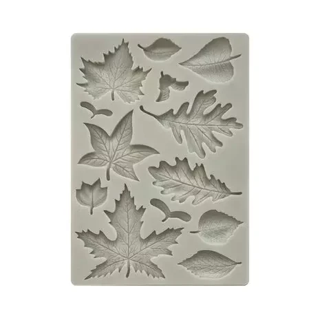 Silikonimuotti 15x21 cm - Woodland Leaves Stamperia Silicon Mould