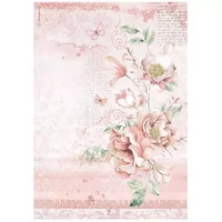 Riisipaperi A4 - Roseland Flowers Stamperia Rice Paper
