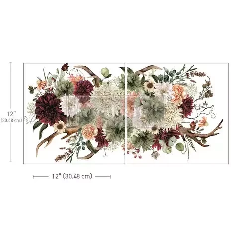 Siirtokuva 30x60 cm - Prairie House Re-Design with Prima Maxi Transfers