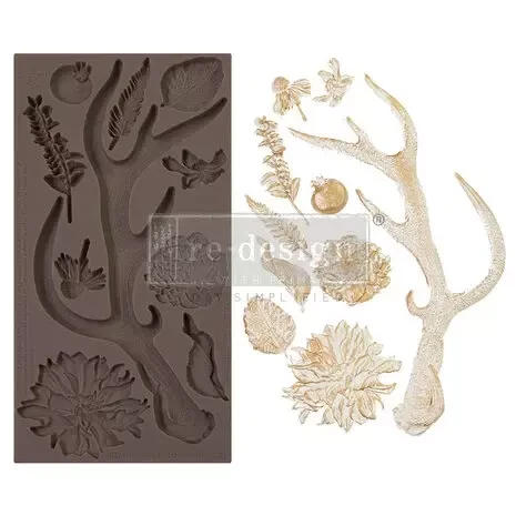 Koristemuotti 12x25 cm - Loggers' Lodge 2 Re-Design with Prima Decor Mould