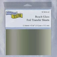 Lehtimetalli ruskea 12 kpl - Beach Glass Foil Transfer Sheets