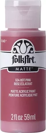 Matta akryylimaali pinkki - FolkArt Matte - Hot Pink 59 ml