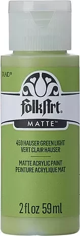 Matta akryylimaali vihreä - FolkArt Matte - Hauser Green Light 59 ml