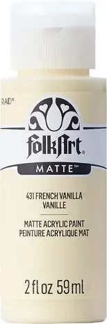 Matta akryylimaali keltainen - FolkArt Matte - French Vanilla 59 ml