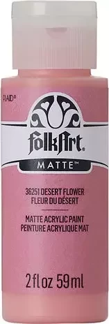 Matta akryylimaali vaaleanpunainen - FolkArt Matte - Desert Flower 59 ml