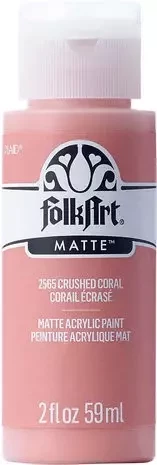 Matta akryylimaali vaaleanpunainen - FolkArt Matte - Crushed Coral 59 ml