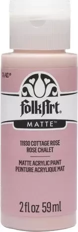Matta akryylimaali vaaleanpunainen - FolkArt Matte - Cottage Rose 59 ml