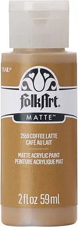 Matta akryylimaali ruskea - FolkArt Matte - Coffee Latte 59 ml