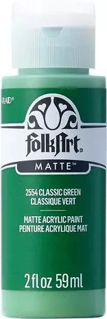 Matta akryylimaali vihreä - FolkArt Matte - Classic Green 59 ml