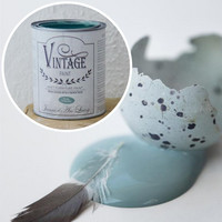 Kalkkimaali - JDL - Vintage Paint - Dusty Turquoise - Utuinen turkoosi - 700 ml