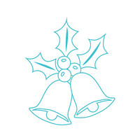 Leimasin - 6 cm - Joulukellot