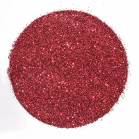Glitter - Tummanpunainen - 2 g