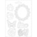 Muotti - 21 x 15 cm - Circle of Love Frame and Butterfly