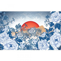 Decoupage-arkki - 48x76 cm - Skull Chinoiserie - Prima Redesign Tissue Paper