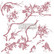 Leimasinsetti - 30x30 cm - Prima Re-design Decor Stamp - Forest Aviary