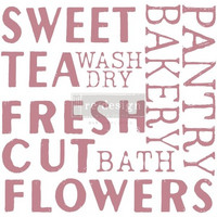 Leimasinsetti - 30x30 cm - Prima Re-design Decor Stamp - Sweet Tea