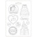 Muotti - A4 - Sleeping Beauty Castle and Cake