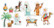 Vanerikoristeet - Nativity Wooden Shapes