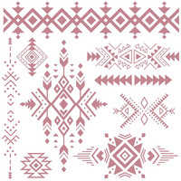Leimasinsetti - 30x30 cm - Prima Re-design Decor Stamp - Tribal Prints