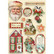 Vanerikoristeet - Levyn koko 14,8x21 cm - Stamperia Classic Christmas