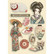 Vanerikoristeet - Levyn koko 14,8x21 cm - Stamperia Sir Vagabond in Japan Lady
