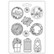 Muotti - A4 - Stamperia Soft Mould Winter Tales Garland