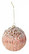 Lasipallo 10 cm - Vaaleanpunainen