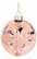 Lasipallo 8 cm - Vaaleanpunainen