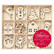 Vanerikoristeet 48 kpl - Papermania Create Christmas Mixed Wooden Shapes Christmas Icons