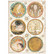 Decoupage-arkki A4 - Stamperia Klimt Rounds