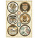 Decoupage-arkki A4 - Stamperia Alchemy Rounds