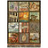 Decoupage-arkki A4 - Stamperia Rice Paper Savana Square