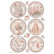 Decoupage-arkki A4 - Stamperia Rice Paper You and Me Rounds