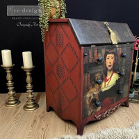 Decoupage-arkki 59x84 cm - A Girl And Her Pup Re-Design with Prima A1 Decor Rice Paper