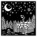 Sabluuna 18x18 cm - Stamperia Thick Stencil Christmas Village