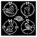 Sabluuna 18x18 cm - Stamperia Thick Stencil Christmas Frame 4 Rounds
